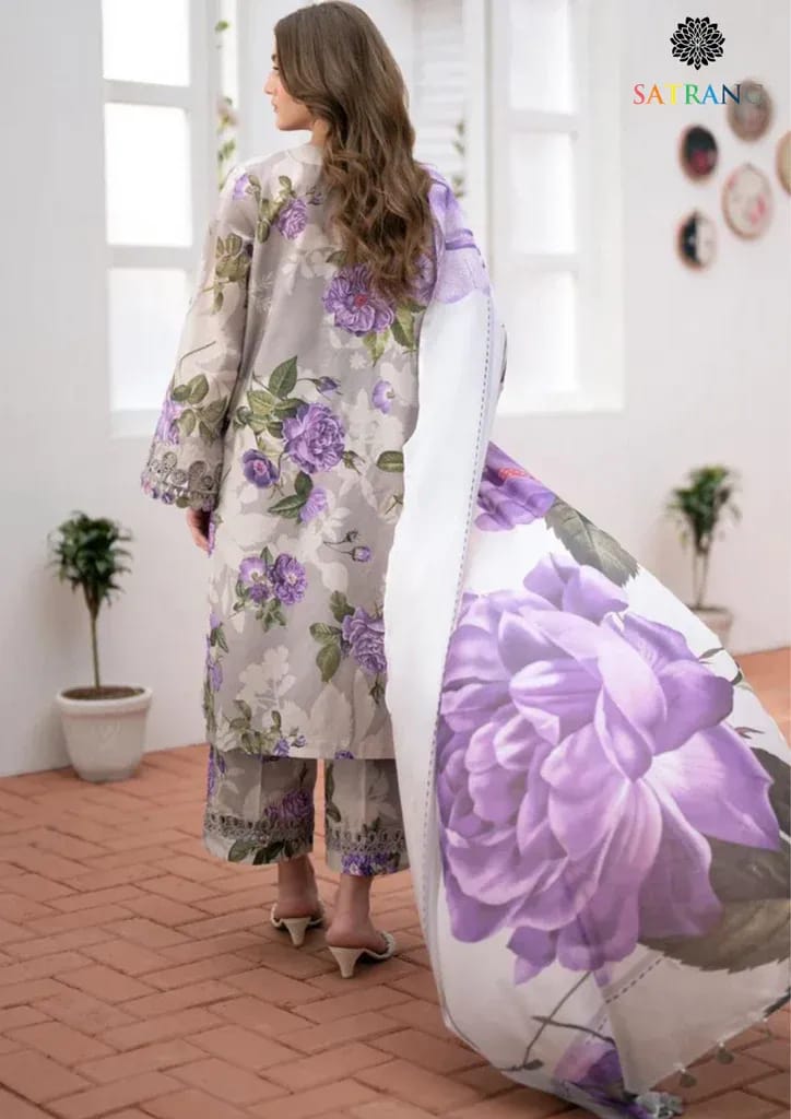 Swiss Lawn 3 Pcs Unstitched Digital Print Suit