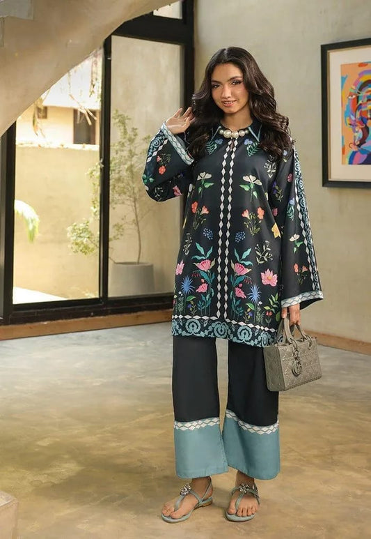 Printed Kurta Set with Emroidered Details