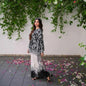 New Printed Cord Set Medium Raw Silk Front Back Allover Digital Print