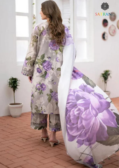 Swiss Lawn 3 Pcs Unstitched Digital Print Suit